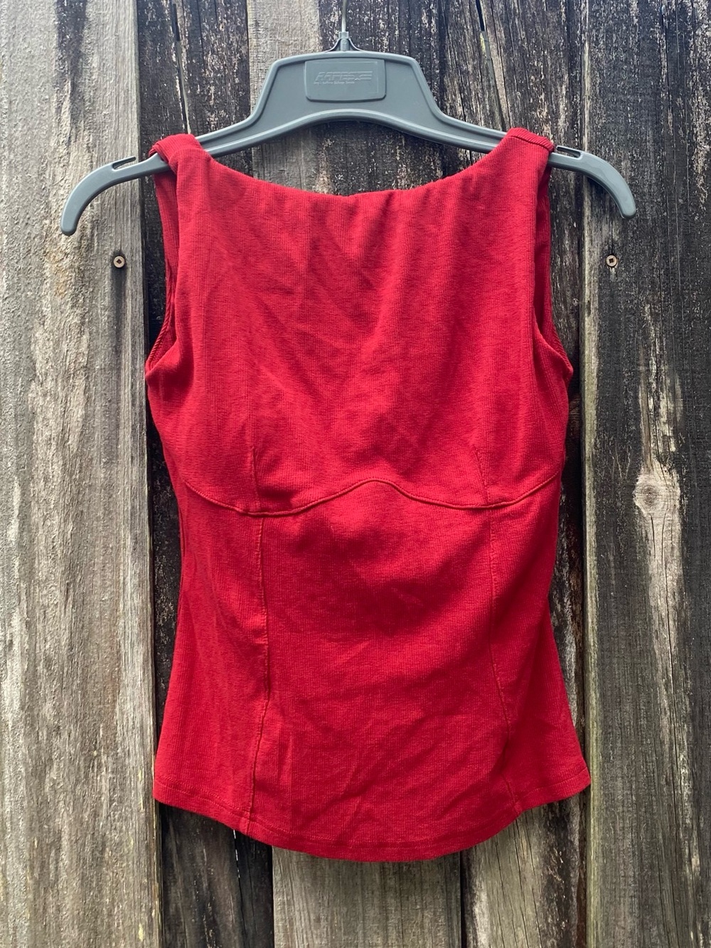 OGL Women's Red Sleeveless Scoop-Neck Backless Tank